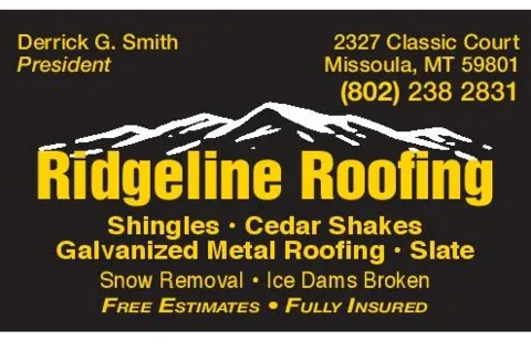 Ridgeline Roofing in Missoula