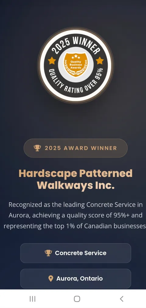 Hardscape Patterned Walkways Inc. in Aurora