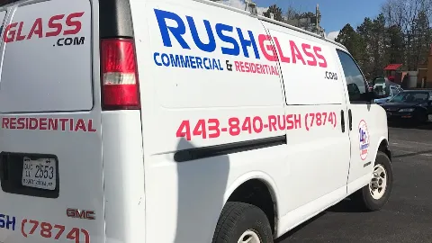 Rush glass and storefront photo 1