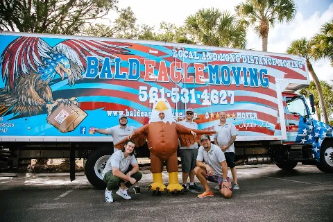 Bald Eagle Moving in Jupiter