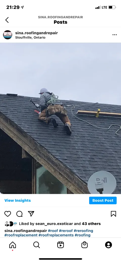 Sina’s Roofing & Repair in Richmond Hill