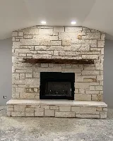 Young Masonry Fireplace and Stone photo 7