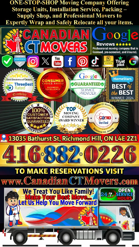 Canadian CT Movers Inc. – Moving Company | Storage Services – Richmond Hill in Richmond Hill