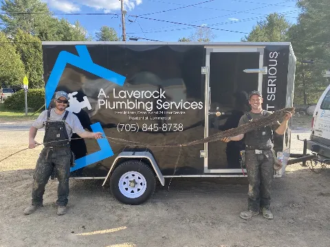 A. Laverock plumbing services in North Bay