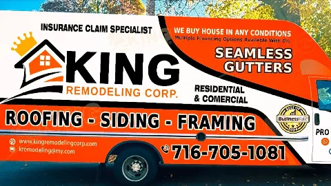 King Remodeling Corp roofing contractor in Buffalo